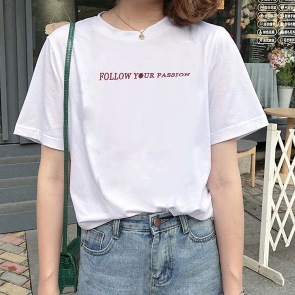 

women's t-shirt harajuku t shirt summer causal streetwear creative letter space print tee ulzzang o-neck short sleeve, White