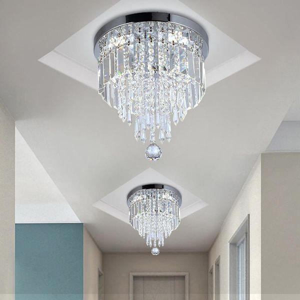 

crystal ceiling lights corridor round lamp hanging indoor lighting light home bedroom kitchen fixture