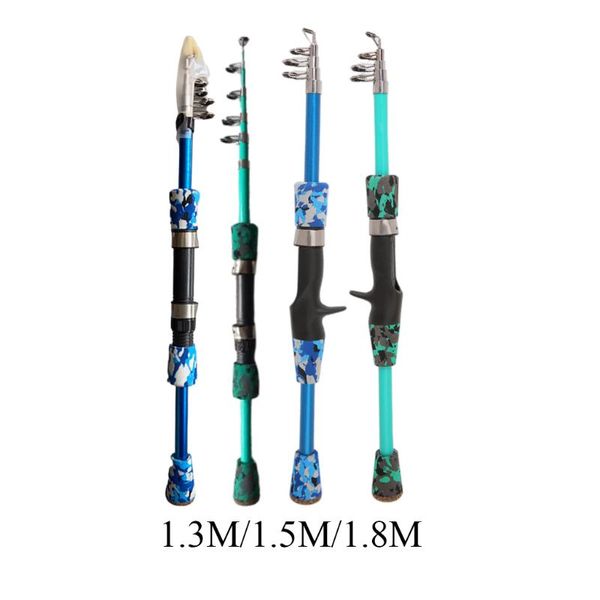 

boat fishing rods retractable portable short rod 1.3m/1.5m/1.8m ultralight fish outdoor mini sea pole