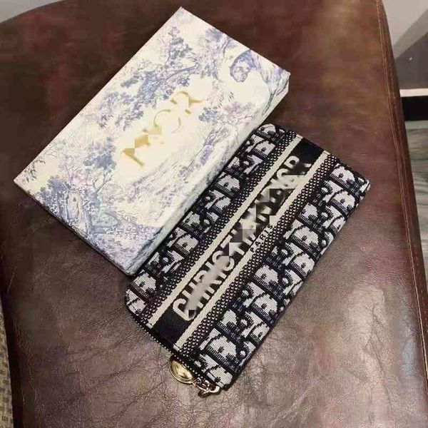 

women's wallet 2021 small bag family d multi card letter, Red;black