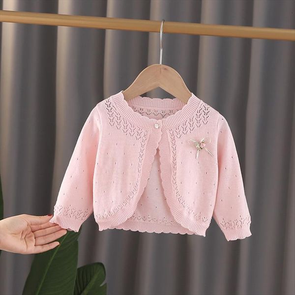 

baby girls cardigan sweater long sleeve jacket cotton outerwear coat for 0 4 yrs clothes, Blue
