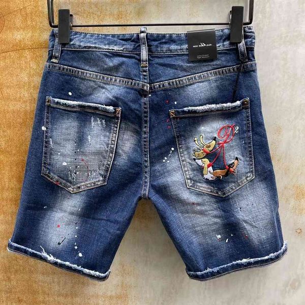 

men's jeans men mens luxury designerjeans ny ripped cool guy causal hole denim fashion brand fit washed pant 9 ao2m, Blue