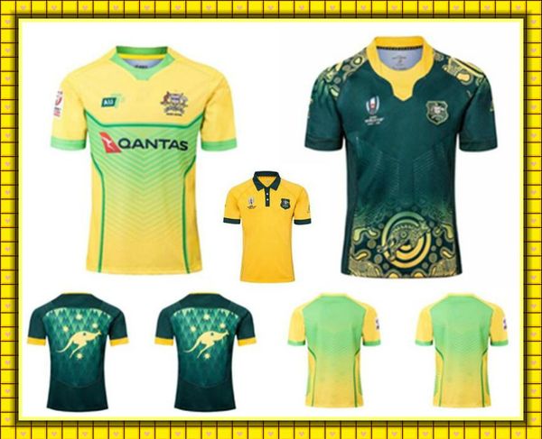 

19 rugby 18 20 home away kangaroo national league shirt men's, Black