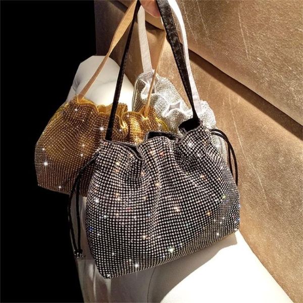 

evening bags 2021 hand-held dinner bag wedding banquet socialite diamond-studded dress cheongsam shining handbag temperamentwomen