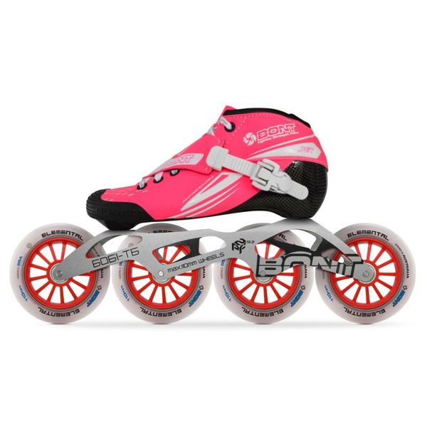 

original bont jet 2pt speed inline skates heatmoldable carbonfiber boot 4*90/100/110mm 6061 elemental wheel skating patines & roller
