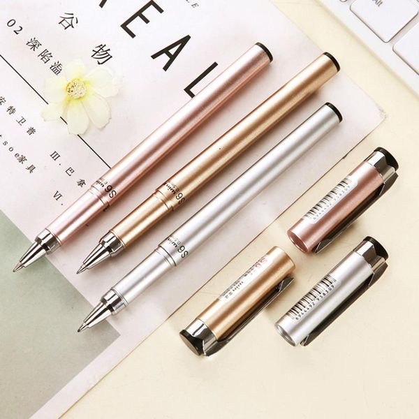 

gel pens 1pc 0.5mm black refill creative stationery student pen full needle ink school supplies office