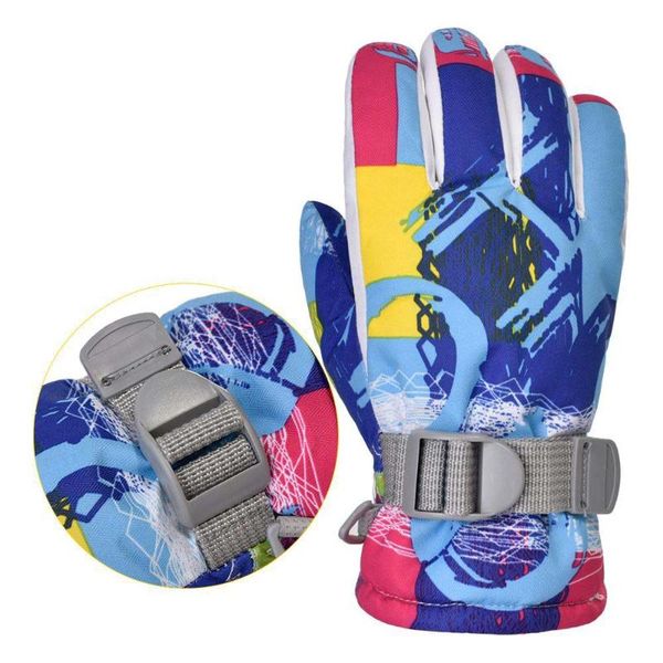 

ski gloves snowmobile snowboard motorcycle riding winter windproof waterproof children snow fighting