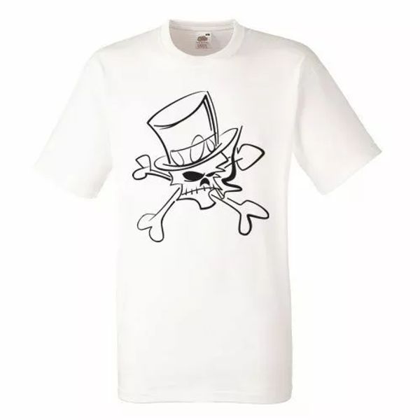 

slash skull white mens t-shirt men rock band tee shirt, White;black