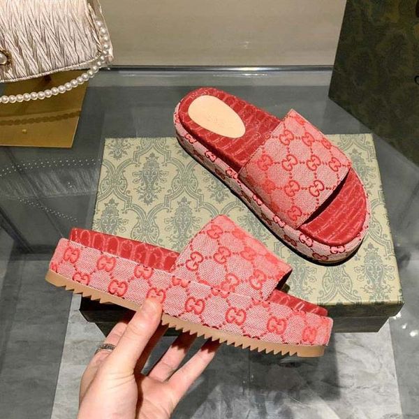 

classics sandals fashion designer slippers slides floral brocade gear bottoms flip flops women shoes striped beach causal slipper bagandshoe, Black