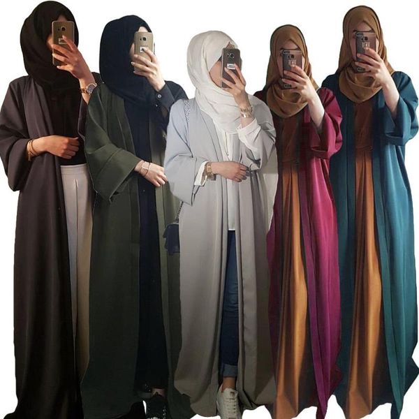 

ethnic clothing open abaya dubai muslim maxi dress jilbab kaftan kimono bangladesh robe islamic caftan long cardigan marocain turkish, Red