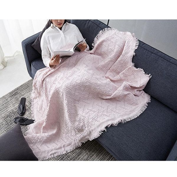 

blankets inya decorative knitted sofa throw blanket cotton soft rug towel plaid tapestry for home living room bed plane travel