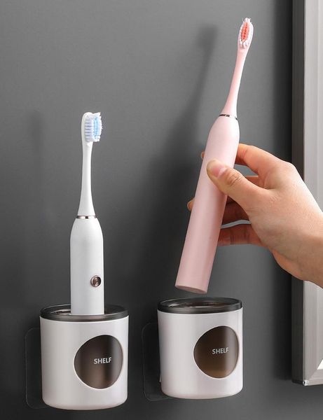 

perforation wall-mounted toothbrush rack bathroom products electric holders