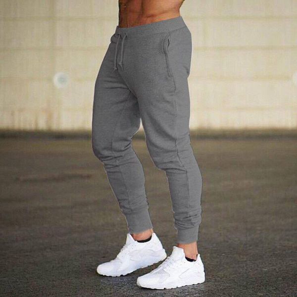 

running pants men's brand polyester trousers fitness casual daily training sports jogging, Black;blue