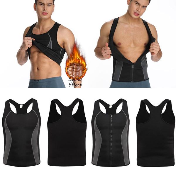

men's body shapers sauna vest shapewear ultra shaper shirt man black waist cincher men slimming trainer corsets, Black;brown
