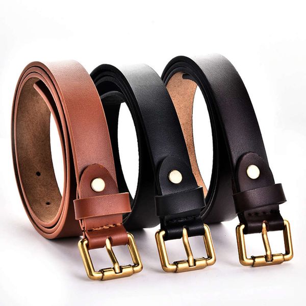 

belt cowhide korean leisure business trousers women's belt, Black;brown