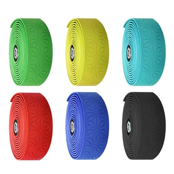 

bike handlebars &components road handlebar tape pu bicycle straps strap non-slip grip wrap with bar end handle plug cap absorption bre