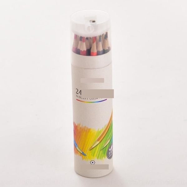 

fi3e deli penciltool oil lead drawing filling pencil 24 36 color painting pens 48 color drawing tool, Black;red