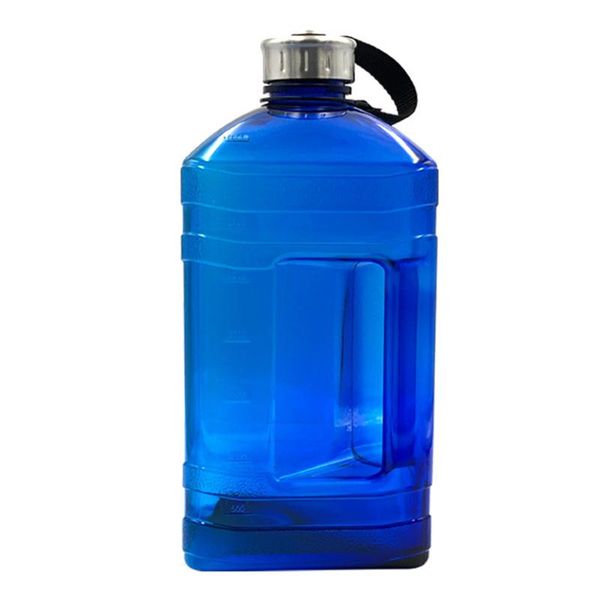 

water bottle 3.8l durable drink cap leakproof training travel camping container outdoor large capacity sport gym kettle petg