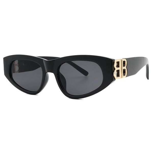 

sunglasses designer fashion small square frame retro ladies personality male b letter glasses uv400, White;black