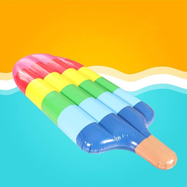 

inflatable floats & tubes ice cream floating row easy quick set up portable soft colorful popsicle bed mount swimming ring pool beach home p