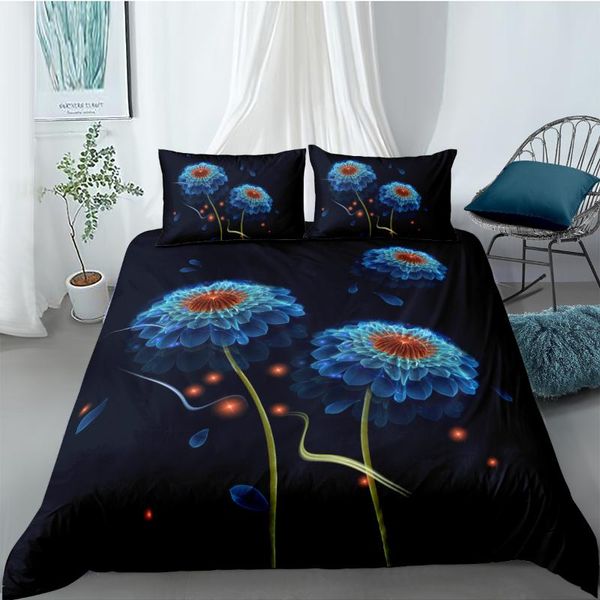 

bedding sets 3d white comforter cases flower duvet cover pillow slips king  super twin size 160*220cm bird and rose beddings