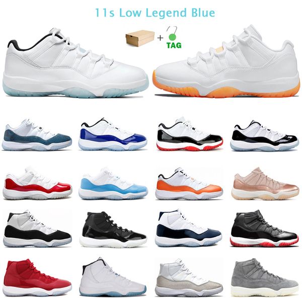 

11s jumpman basketball shoes for men women 11 low legend blue concord bright citrus jubilee 25th anniversary mens trainers sport sneaker