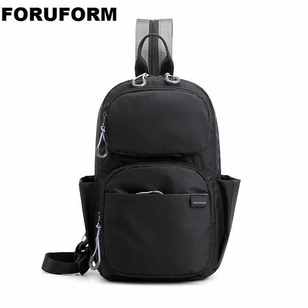 

backpack 2021 pattern street trend casual rucksack nylon outdoor chest bag man waterproof both shoulders zh-281