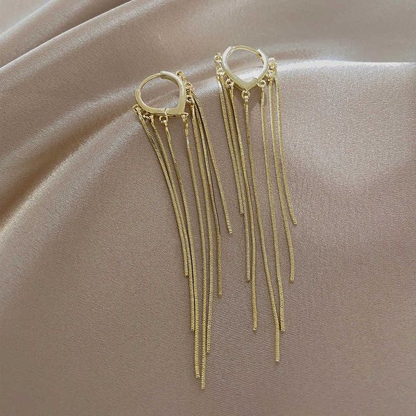 

fashionable metal tassel and earrings, Silver
