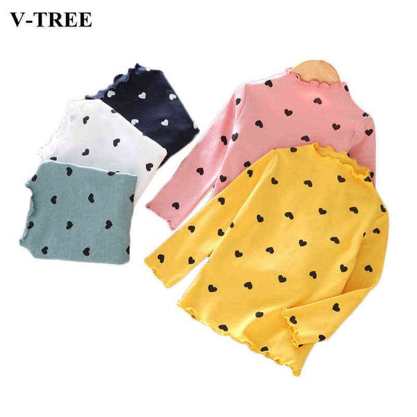 

long sleeve children t shirt high-collar for kids 2019 spring autumn girls bottom cotton kids blouse todder clothing g1224, Blue