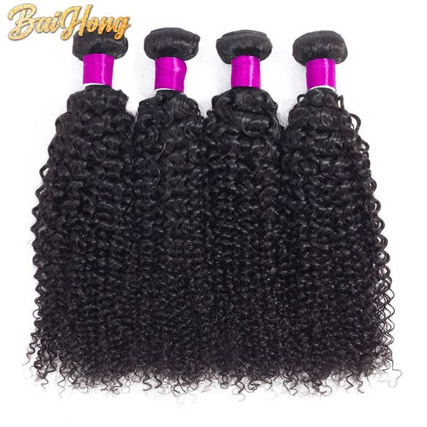 

human hair bulks 5/10/15/20 bundles wholesale brazilian 100% 1b kinky curly natural extension 8-28 inches fashion baihong, Black