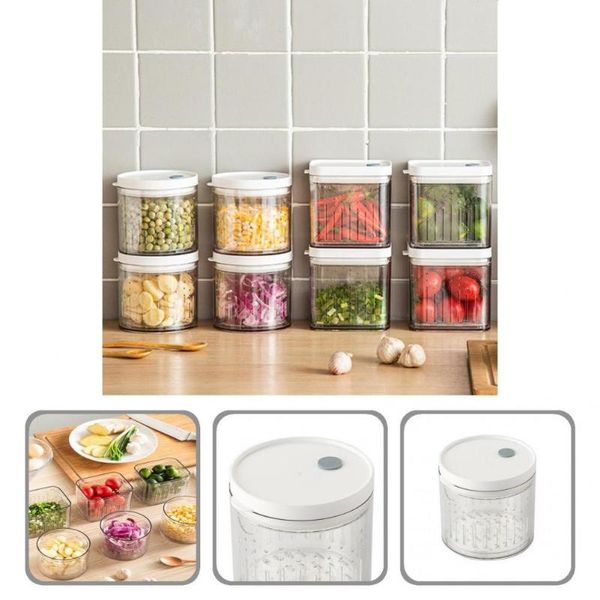 

storage bottles & jars compact size durable portable fruit food box pp container stackable kitchen supplies