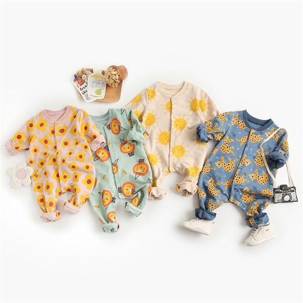 

milancel baby clothing spring toddler girls rompers cartoon boys clothes 210826, Blue