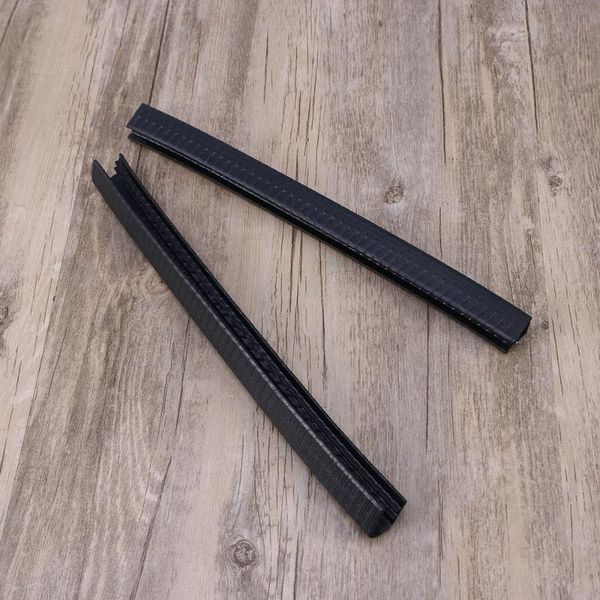 

2pcs 30cm skateboard deck guards protector longboard edge protection durable absorbing rubber cover (black) skateboarding