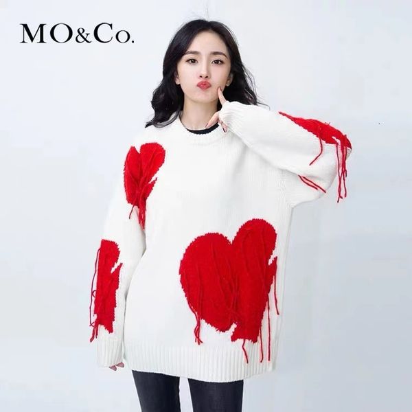 

women's blouses & shirts camisola amor branca outono e inverno, de malha com borla, manga longa em forma coraÃ§Ã£o, moda feminina, fofos, White