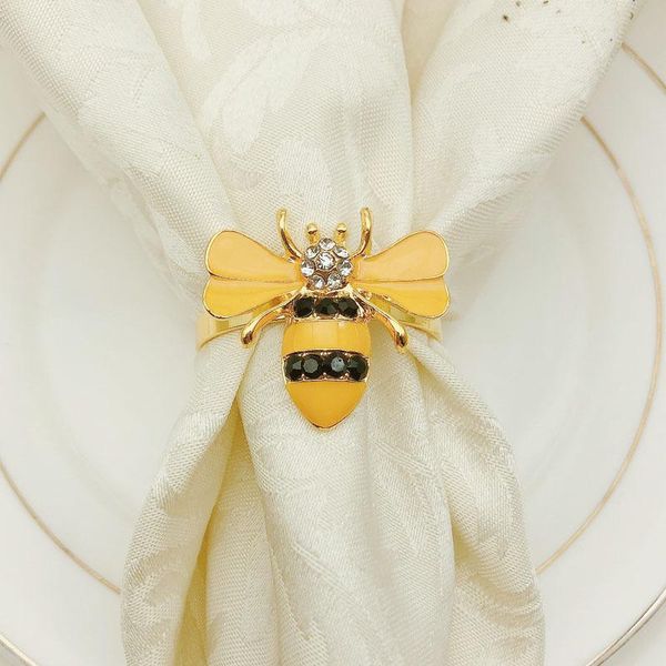 

napkin rings 8pcs/lot insect bee ring alloy wedding el tableware buckle deskdecoration