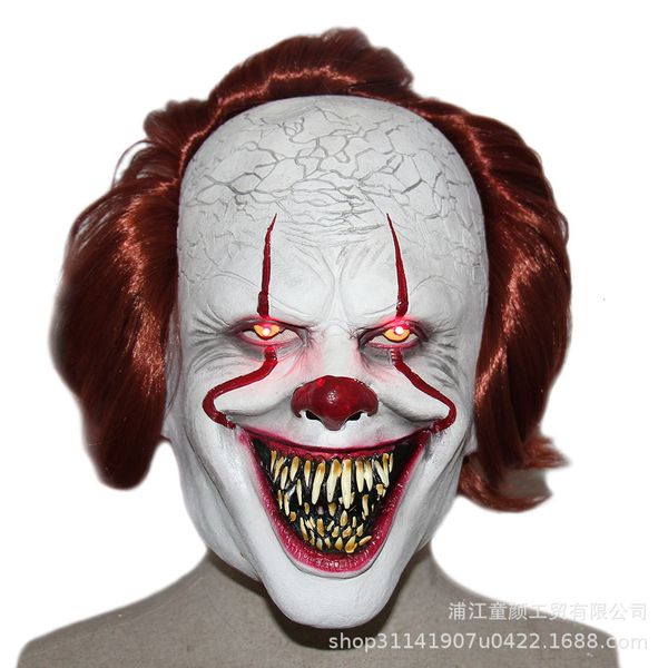 

party mask clown reincarnation 2 bucktooth latex luminous led horror