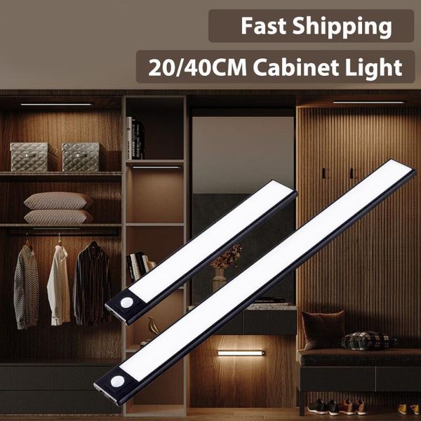 

cabinet lighting 3 modes pir motion sensor rechargeable kitchen light usb