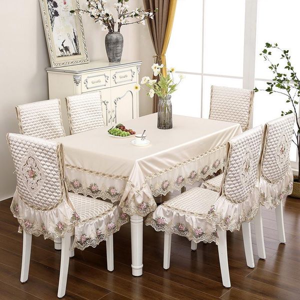 

table cloth blue dining chair suit cover cushion back tablecloth rectangular