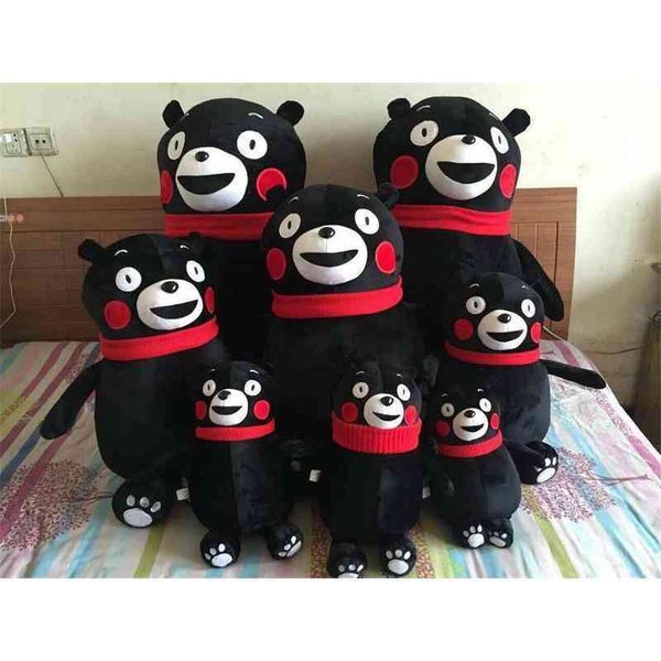

kumamoto plush japanese black teddy bear doll pillow gift girl