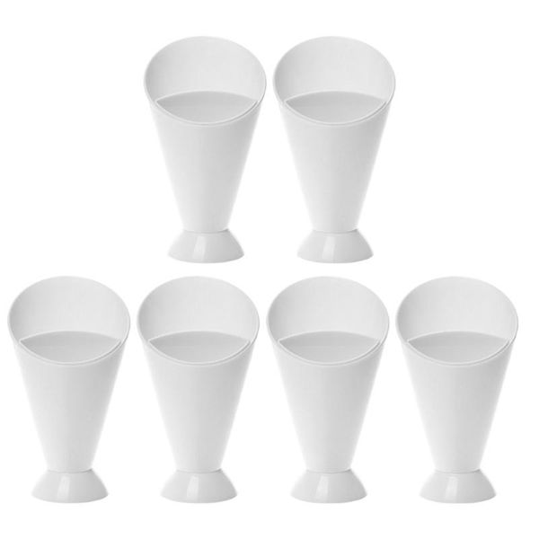 

bowls 6pcs french fry dipping cup cone dip holder container