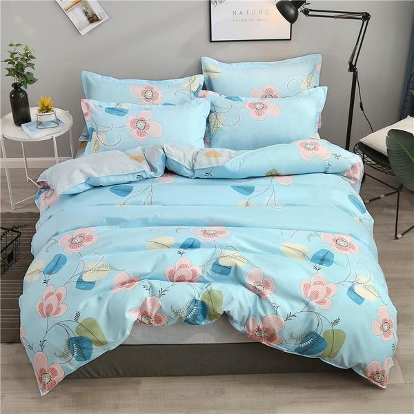 

bedding sets moon night style 4pcs set cotton bed cover sheet duvet pillowcase linen bedclothes