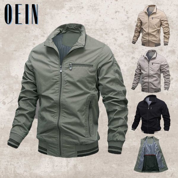 

oein autumn jackets men 2021 winter military bomber jacket coats new pilot jacket air force casual cargo jacket mens clothing x0621, Black;brown