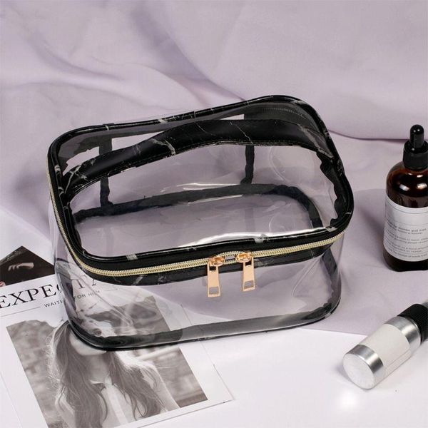 

pcs/ set pvc cosmetic bag portable travel makeup bags marbling printing toiletry pouch j60d & cases