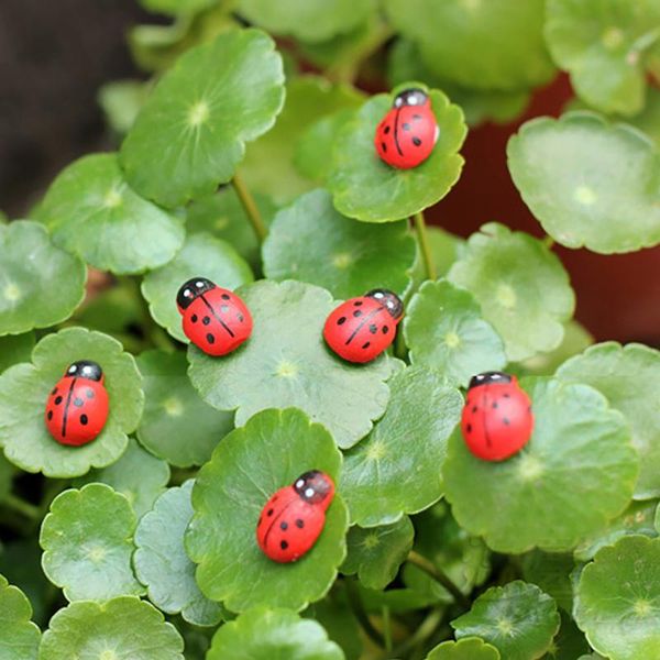 

micro landscape decoration miniature resin simulation garden statue ladybird animal decorative objects & figurines
