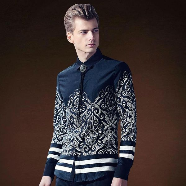 

men's casual shirts brand autumn long-sleeve shirt korean version of self-cultivation handsome non-iron clothing, White;black