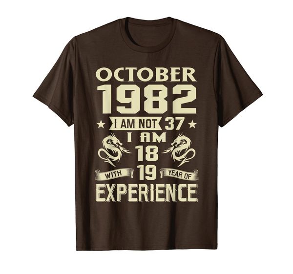 

october 1982 i am not 37 i am 18 with 19 year of experience, White;black