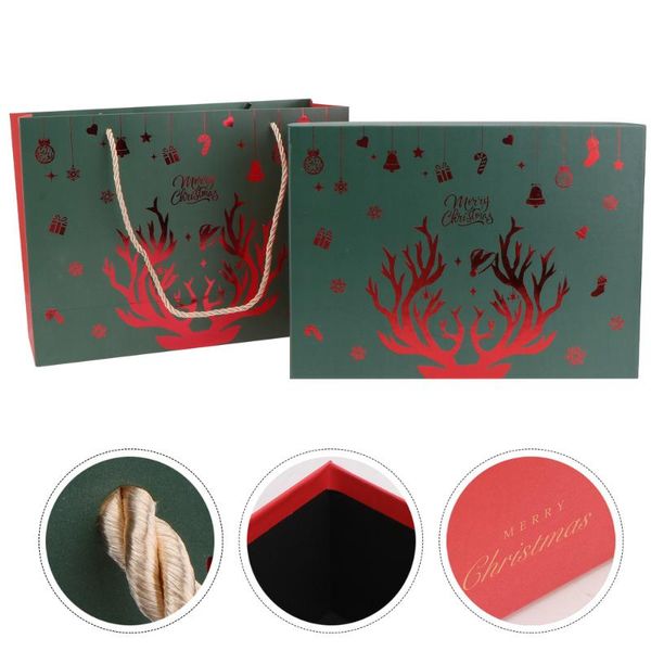 

gift wrap 1 set apple box christmas storage case paper container