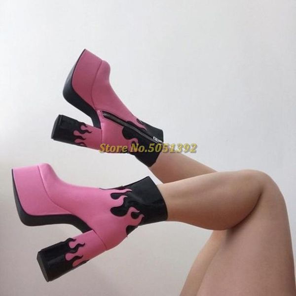 

boots amazing pointed toe bootie heels featuring flared block heel and a high shine liquid metallic side zipper ankle dress booties, Black