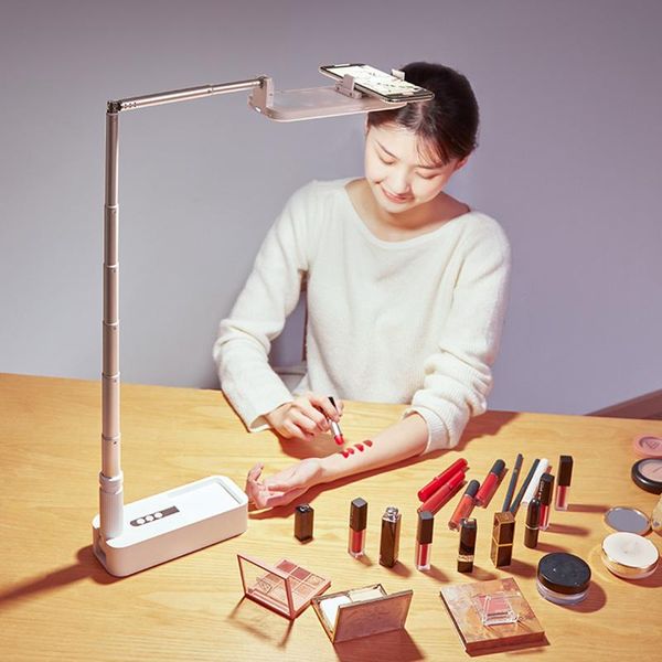 

cell phone mounts & holders 100 leds deskfloor type multifunctional mobile live short rack storage fill light retractable folding video