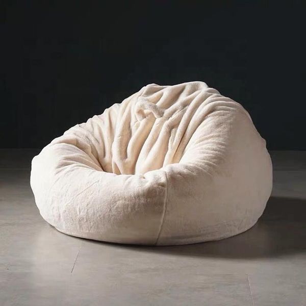 

camp furniture oversize elegant adults relax beanbag sofa seat living room chair specific use fur bean bag